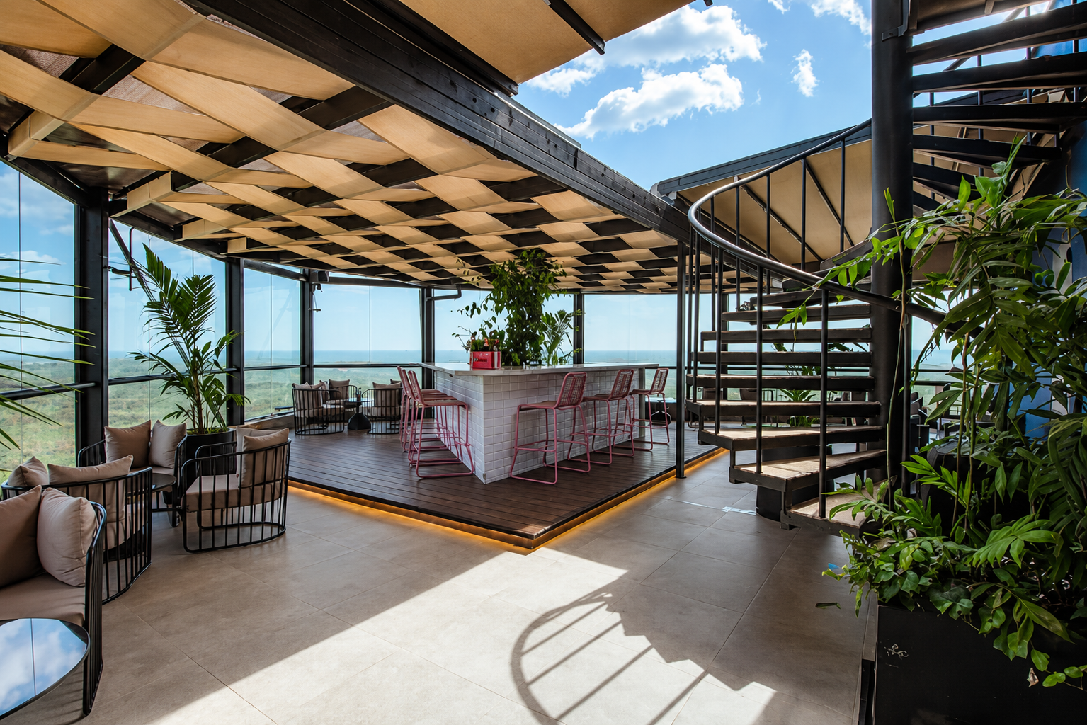 Elegant restaurant dining room